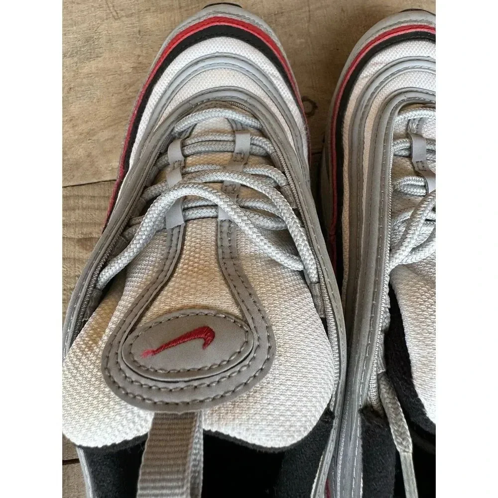 NIKE Big Kids Youth 7y Air Max 97 GS Sneaker 921522 020 Wolf Grey University Red
